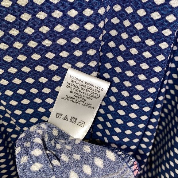 NWT East Adeline Plus Size 2x Stretch Navy Midi Pullover Boho Short Sleeve Dress - Picture 6 of 7